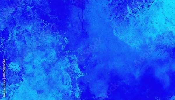 Obraz Abstract Blue Watercolor Wall Texture Paint Effect Background