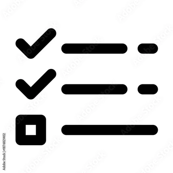 Obraz  checklist or to-do list icon.