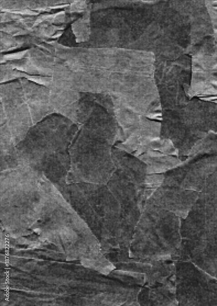 Obraz Large vector halftone packaging paper texture with a transparent background