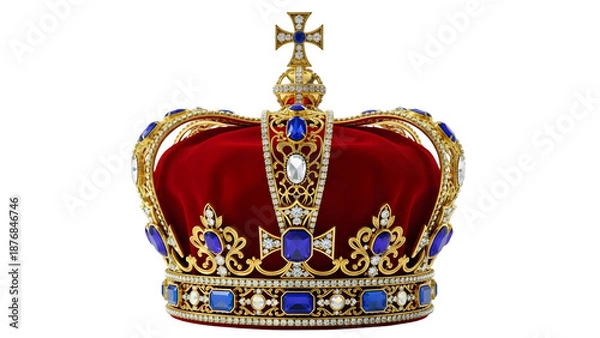 Obraz Imperial state crown isolated on transparent background