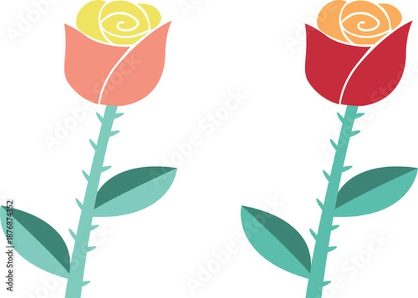 Obraz Colorful Rose Flower.