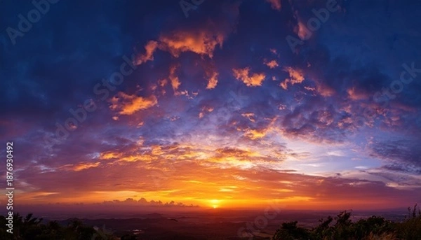 Fototapeta Panoramic Sunset Sky