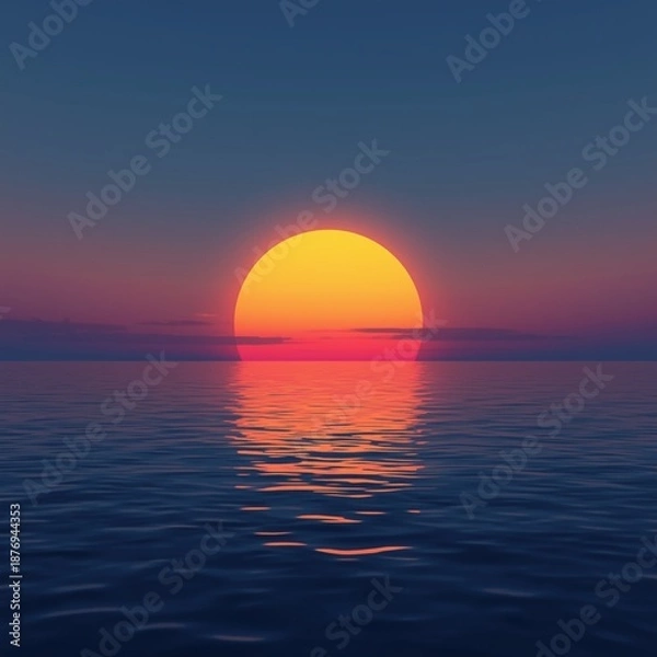 Obraz sunset in the sea