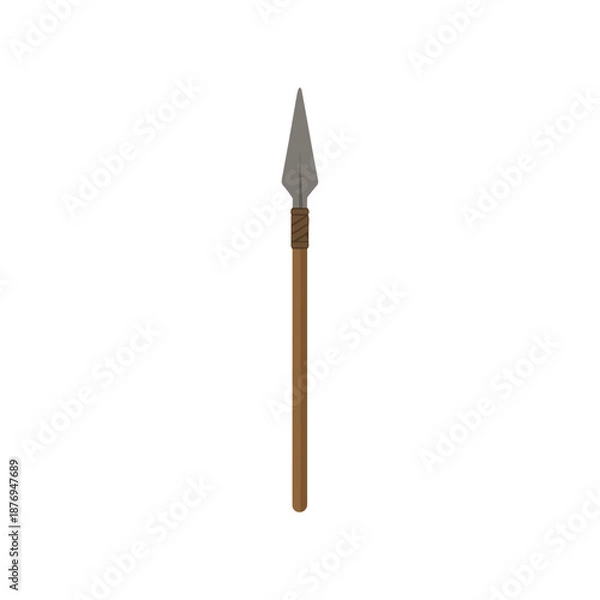 Fototapeta Diamond point spear icon logo flat vector design