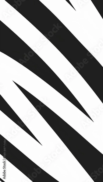 Obraz black and white striped background