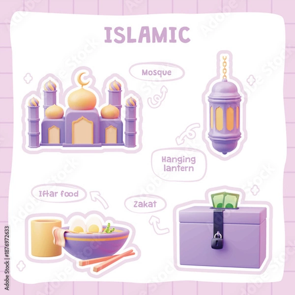 Obraz Islamic Mosque Charity and Iftar