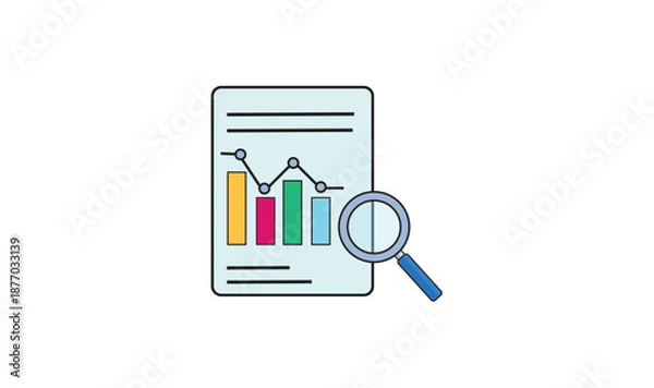 Obraz Analysis icon vector design