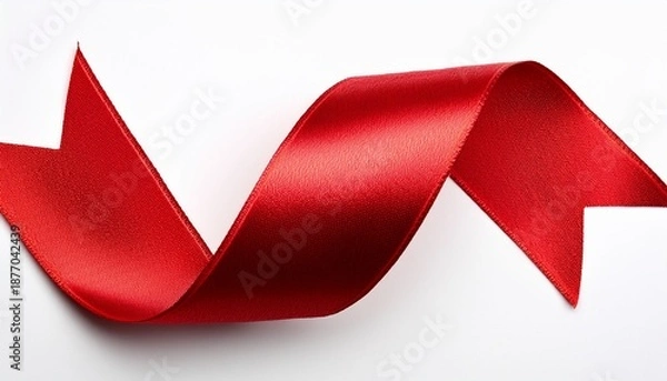 Obraz Swirl Red Ribbon Element