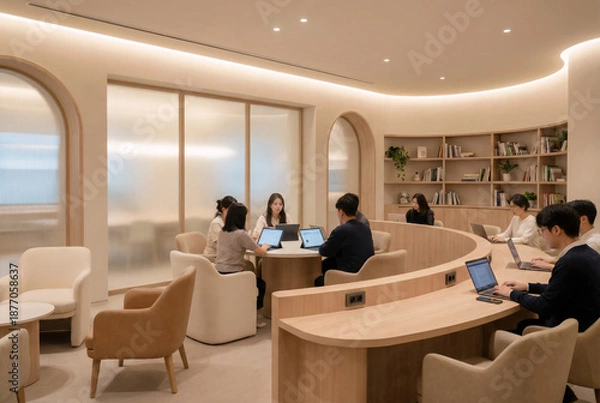 Obraz Round Table Collaboration Space