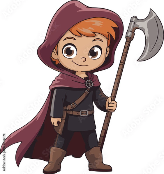 Obraz cartoon pirate with sword