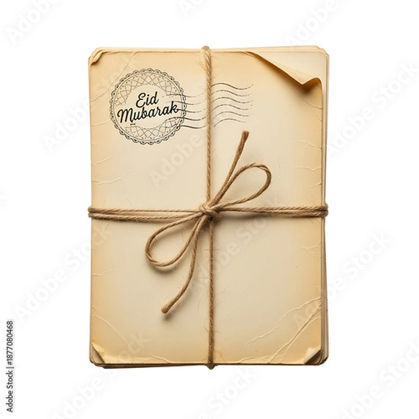 Obraz Eid mubarak greeting card envelope
