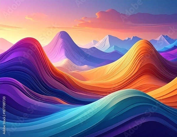 Fototapeta Ondas , degrade 