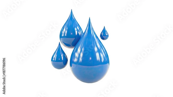 Obraz Blue Droplets
