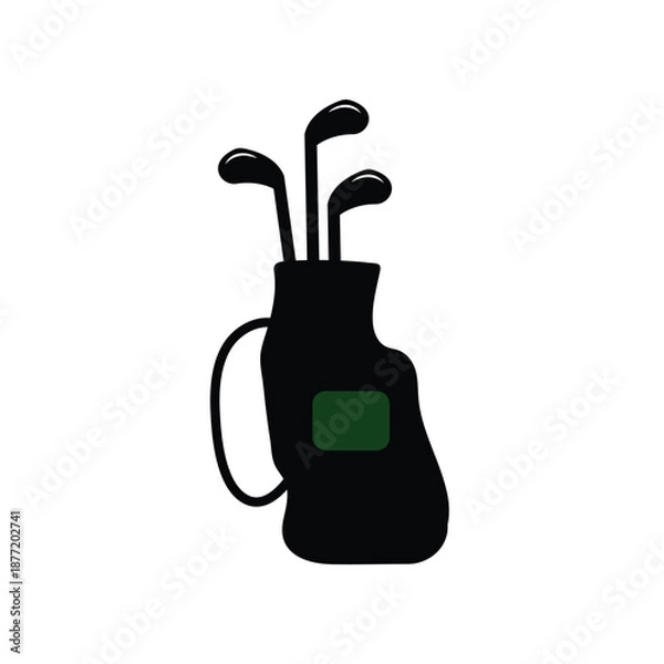 Obraz golf  logo icon illustration flat