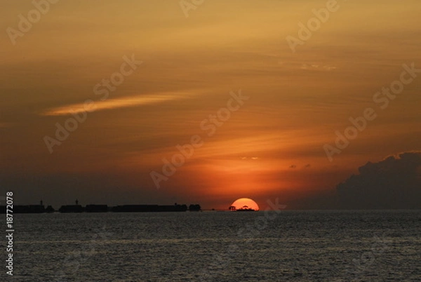 Obraz セレベス海の朝日