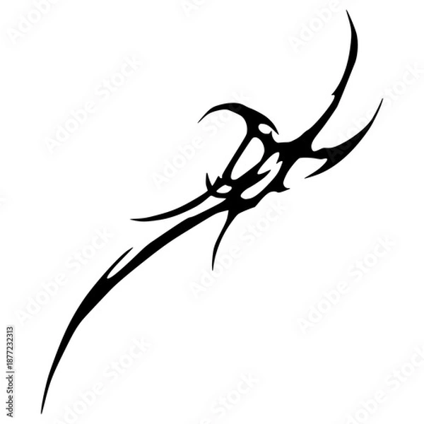 Obraz Goth Cybersigil Tattoo Design Vector