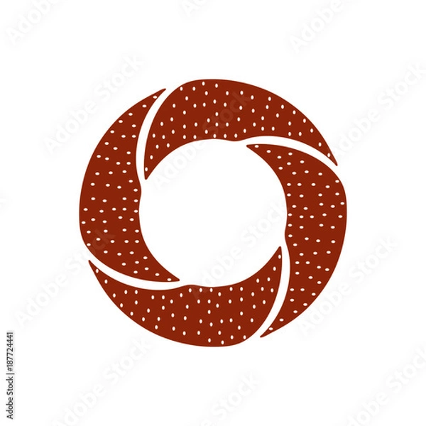 Obraz Turkish bagel icon