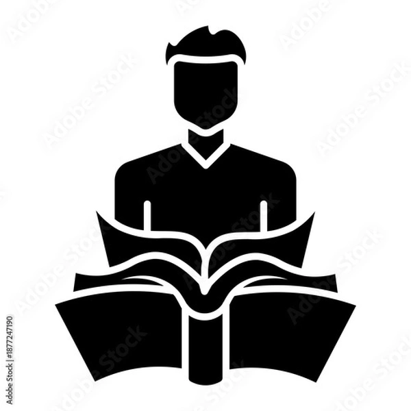 Obraz student Solid icon