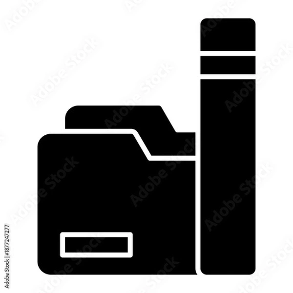 Obraz folder Solid icon