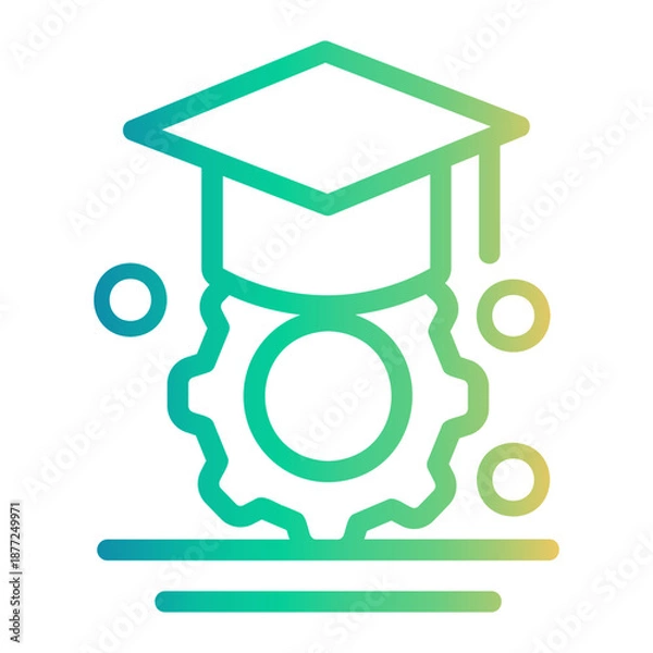 Obraz graduated Line Gradient Icon