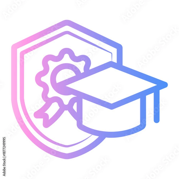 Obraz protection Line Gradient Icon