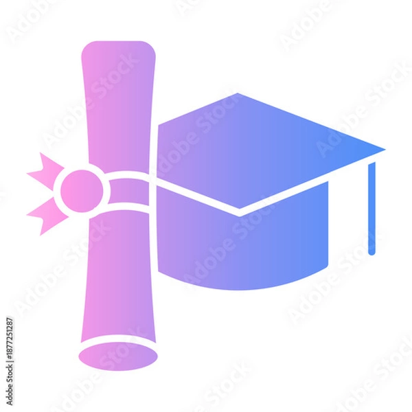 Obraz graduate Gradient icon