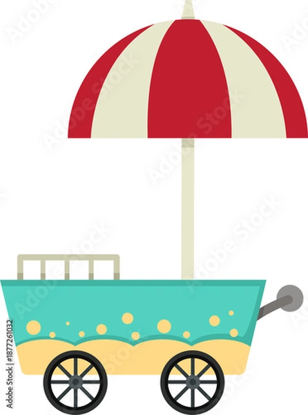 Obraz cute cart stall