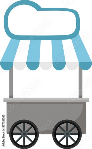 Obraz cute cart stall