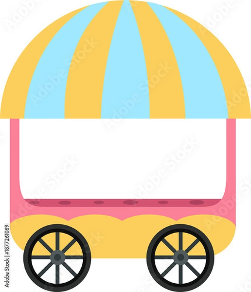 Obraz cute cart stall