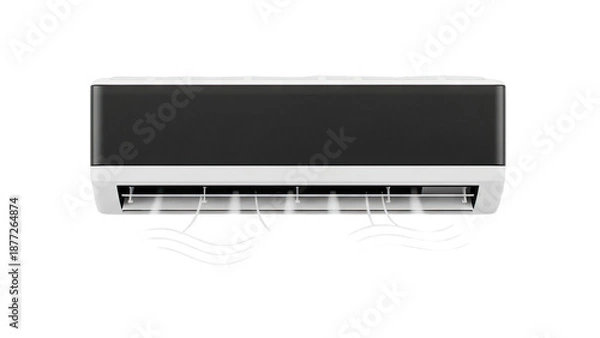 Obraz Split Air Conditioner Unit Emitting Cool Air