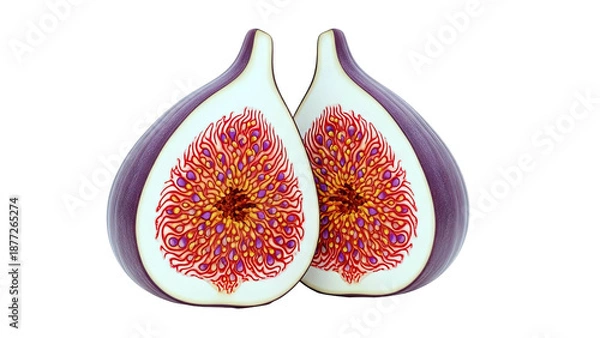 Obraz Two Halved Purple Figs