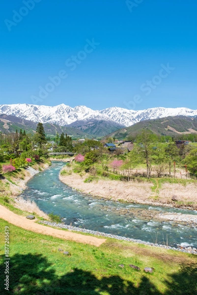 Obraz 大出公園　春　白馬村