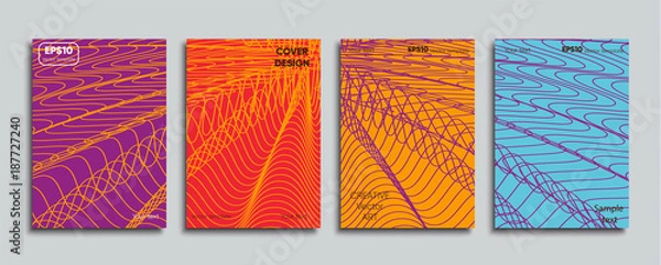 Fototapeta Creative colored cover. Cover design.