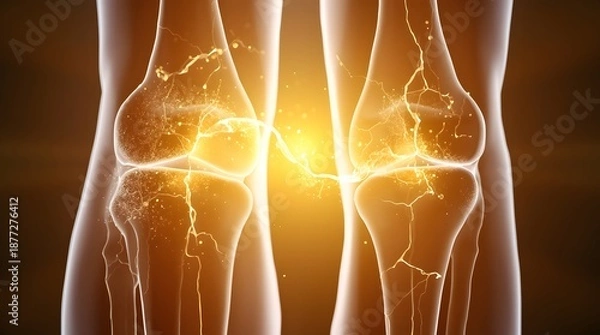 Obraz Knee Joint Nerve Pathways
