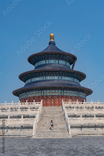 Fototapeta Тяньтань. Храм неба в Пекине или Храм молитвы за богатый урожай.