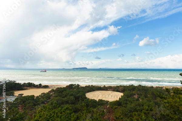 Obraz 讃岐の銭形砂絵