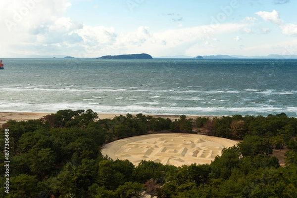 Obraz 讃岐の銭形砂絵