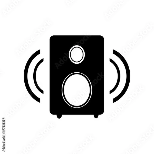 Fototapeta flat vector icon speaker sign