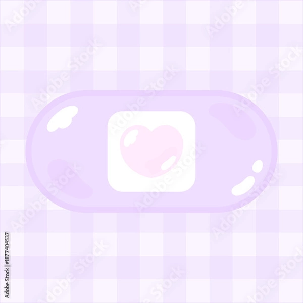 Obraz ぷっくり恋のハート絆創膏⭐︎