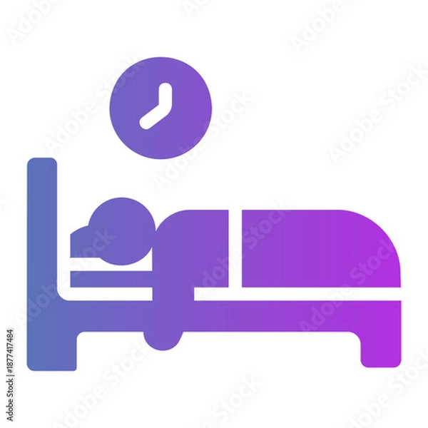 Fototapeta sleep Line Gradient Icon