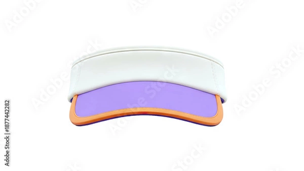 Obraz Beige and Purple Sun Visor Hat
