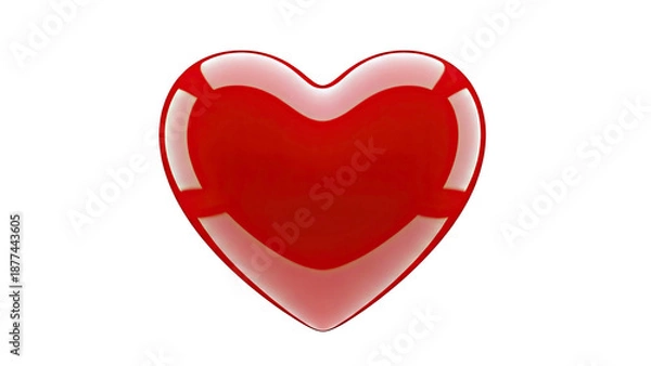 Obraz Glossy Red Heart Shape