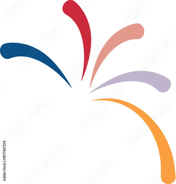 Obraz Colorful Abstract Splash Shapes