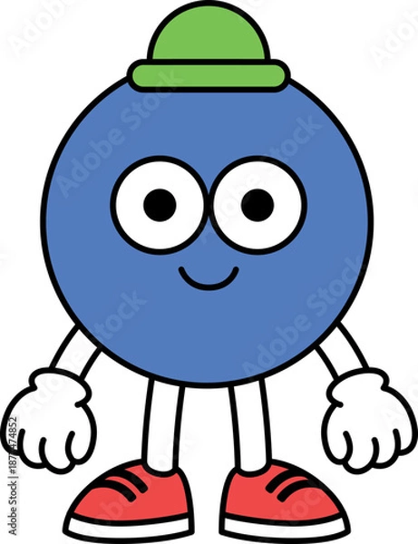 Obraz Circle Geometric Shape Character Math School Illustration