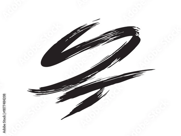 Obraz Stunning hand drawn scribble icon with simple artistic design  