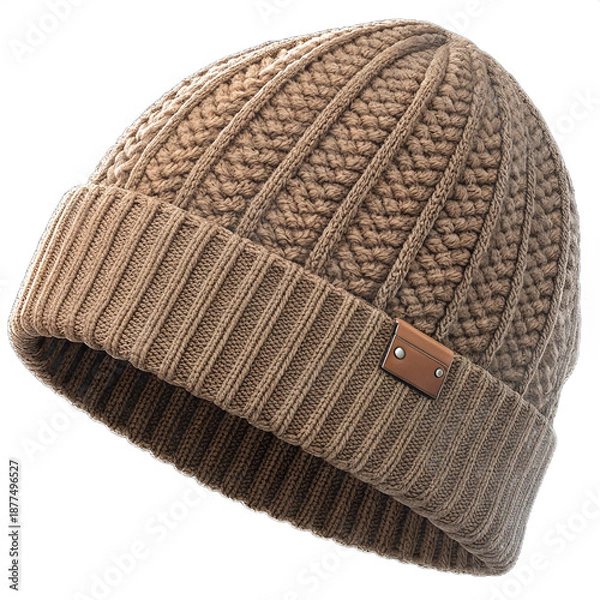 Obraz Brown Knitted Beanie