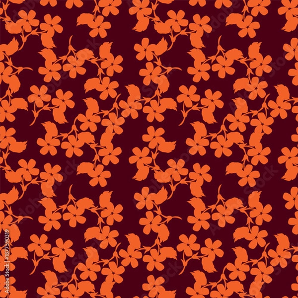 Fototapeta seamless floral pattern