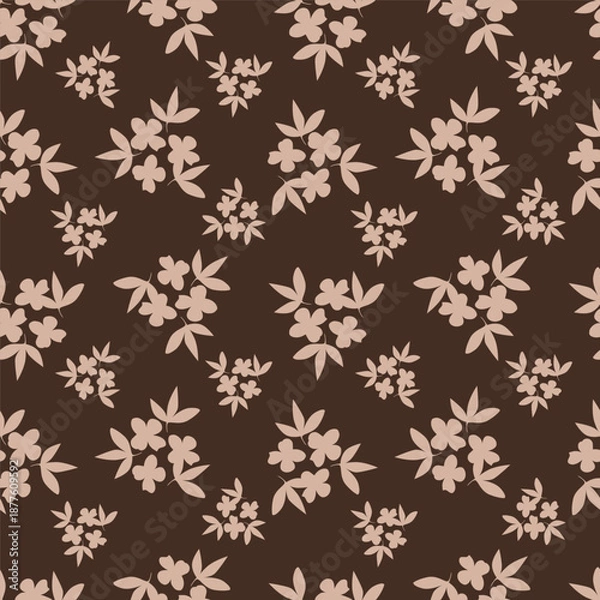 Fototapeta seamless floral pattern