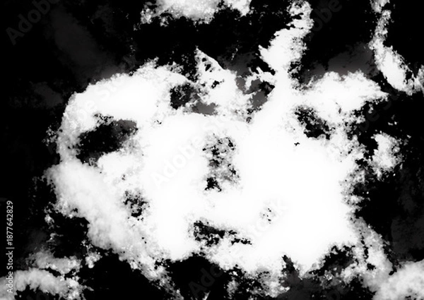 Obraz 抽象的　水墨画　背景素材