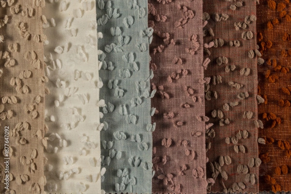 Obraz multi colored fabric chart